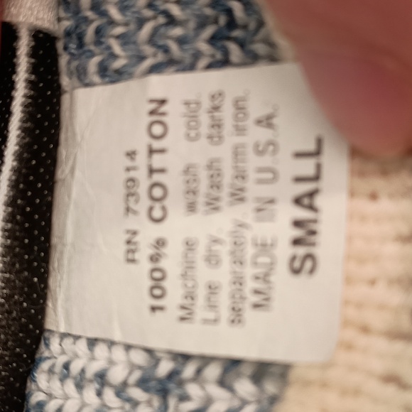 EUC Vintage 90s Cotton Cropped Mock Neck Sweater, sz S - Picture 3 of 6